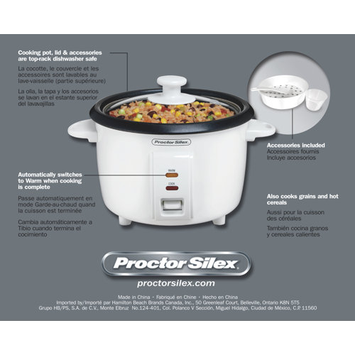 ProctorSilex 8 Cup Hamilton Beach Rice Cooker Wayfair